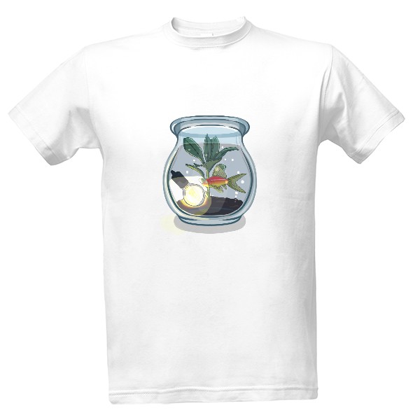 Tričko s potiskem Akvárium