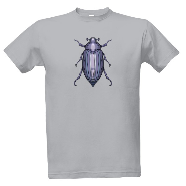 Tričko s potiskem Fialový brouk