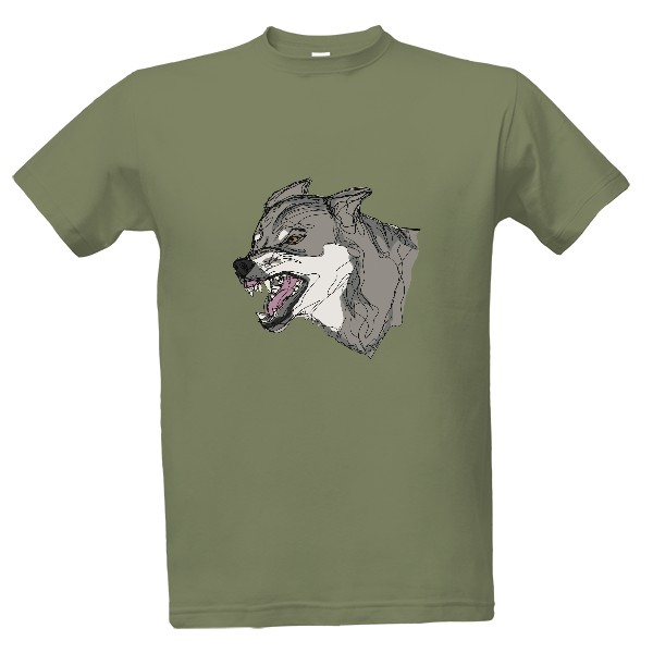 Tričko s potiskem Vlk