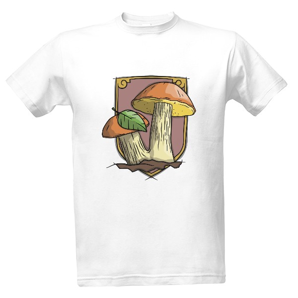 Tričko s potiskem Lovec hřibů