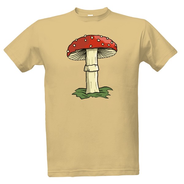 Tričko s potiskem Muchomůrka červená