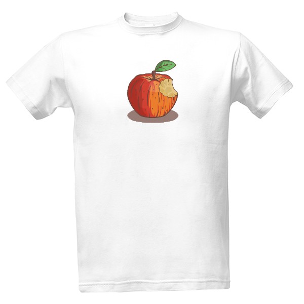 Tričko s potiskem Nakousnuté jablko