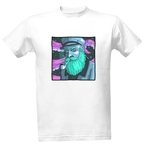 Tričko s potiskem Námořník s fajfkou