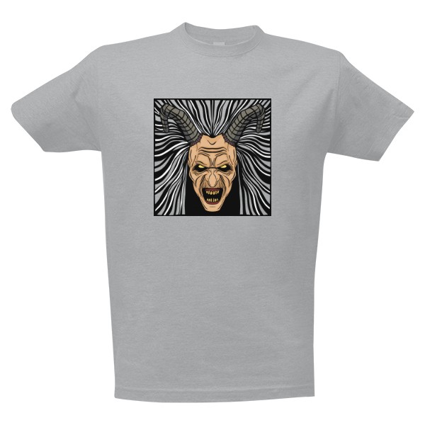 Tričko s potiskem Šklebicí se krampus