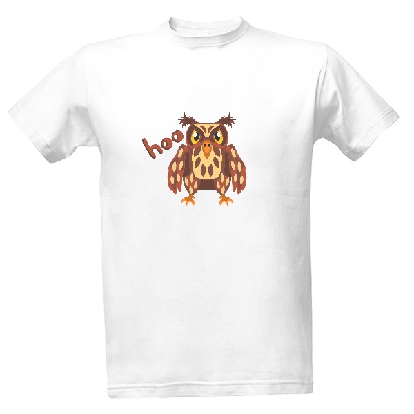 Tričko s potiskem Sova