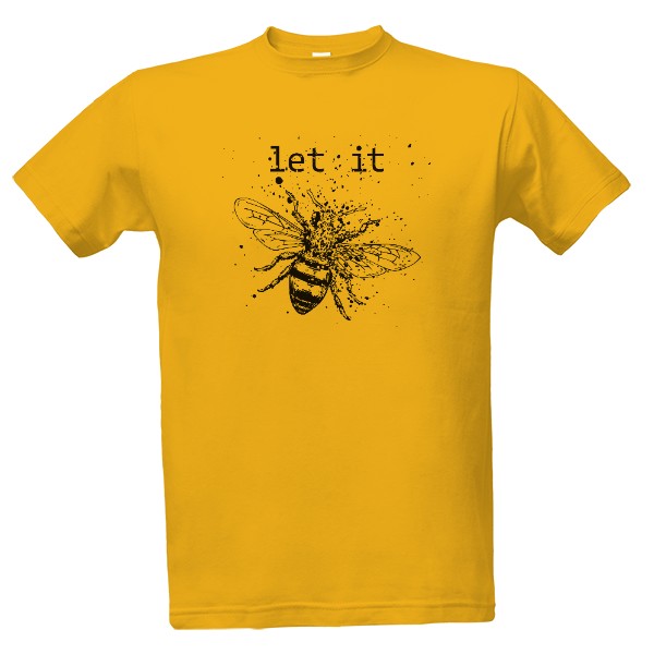 Tričko s potiskem Let it bee