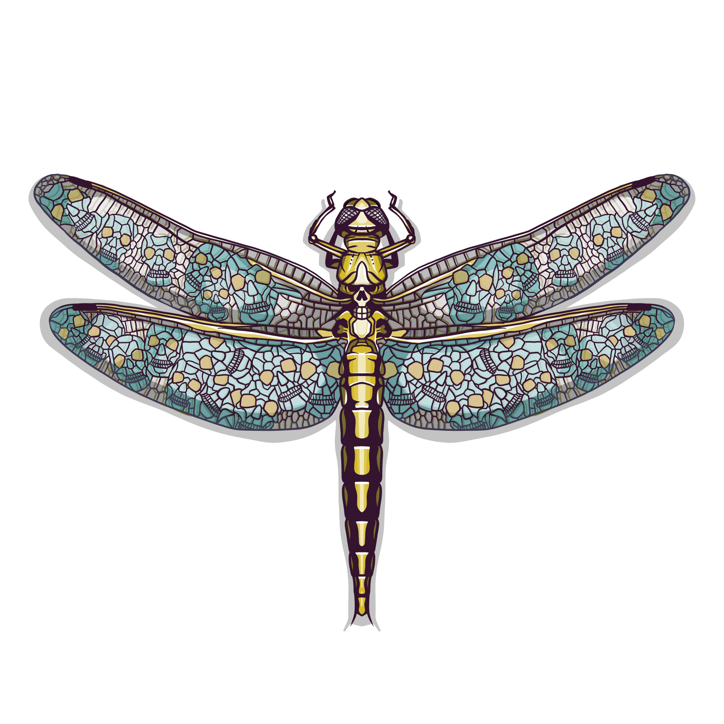 Tričko s potiskem Vážka