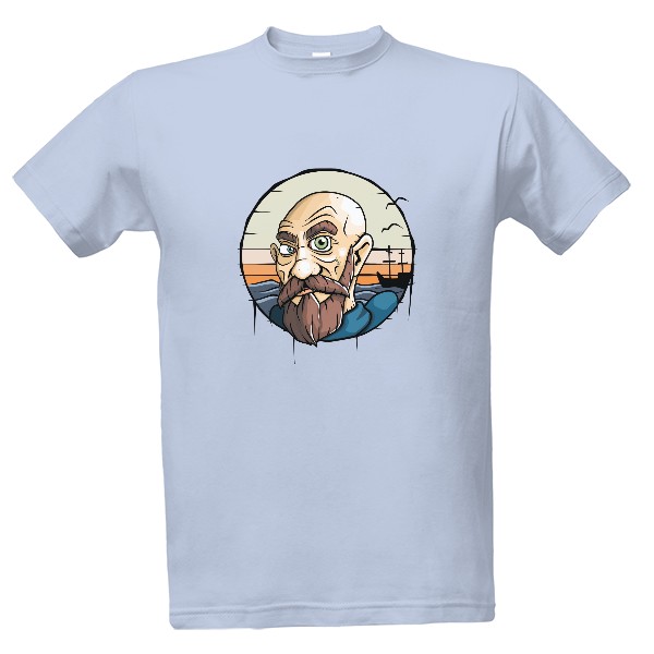 Tričko s potiskem Vousatý námořník