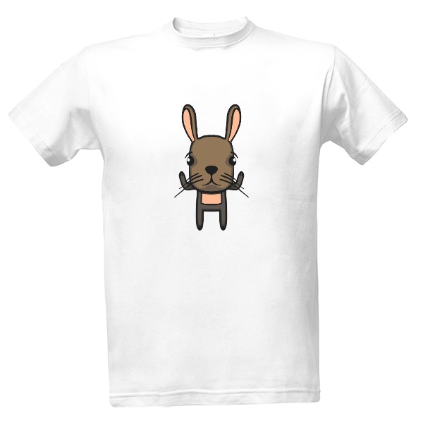 Tričko s potiskem Vzdávající se králík